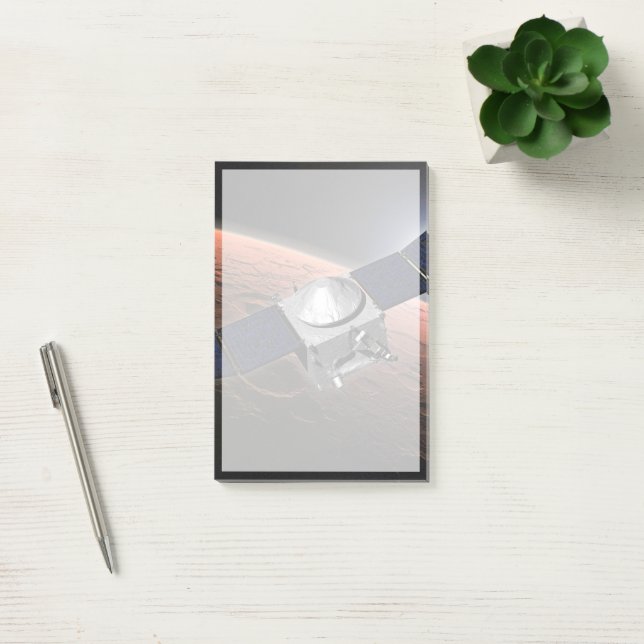 Bloco De Notas Atmosfera Marte E Missão De Evolução Volátil. (Escritótio)