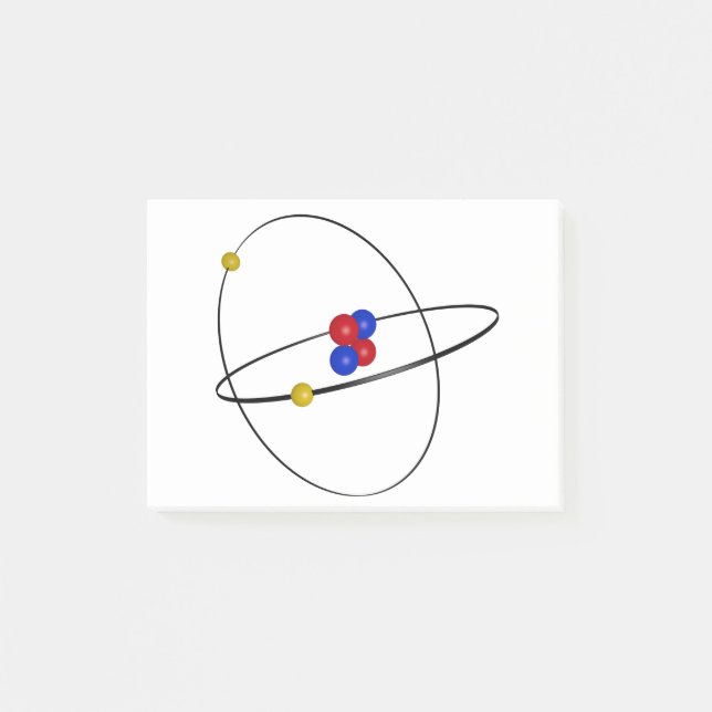 Bloco De Notas Átomo de hélio (Frente)