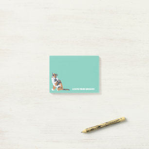 Bloco De Notas Aussie Australian Shepherd Dog Personalizado