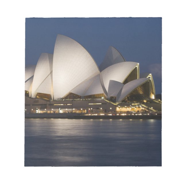 Bloco De Notas Austrália, Sydney. Casa da Ópera à noite em (Frente)