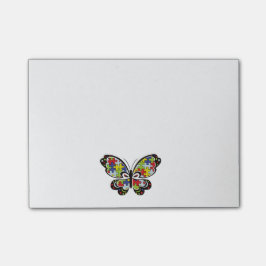 Bloco De Notas Autism Awareness Butterfly