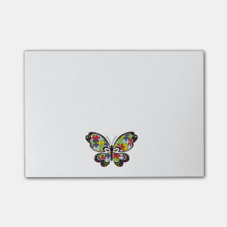 Bloco De Notas Autism Awareness Butterfly