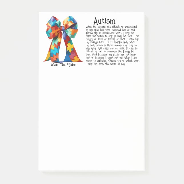 Bloco De Notas Autismo (Frente)