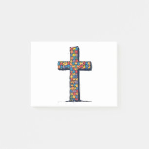 Bloco De Notas Autismo Consciência Mês Religião Cristo Jesus