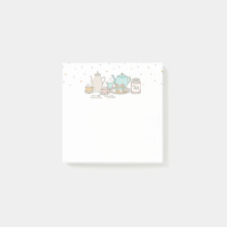 Bloco de Notas Autoadesivas Festa de Chá High Tea