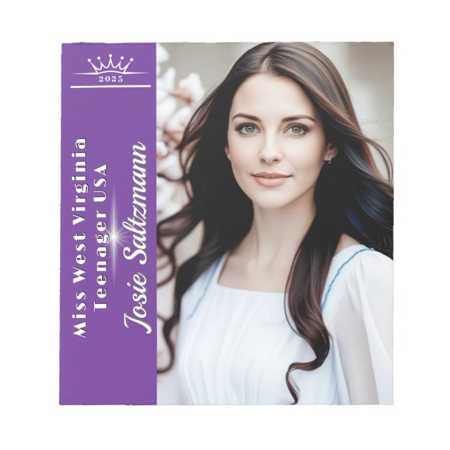 Bloco de Notas Autografado de Conta Sunburst de To (Frente)