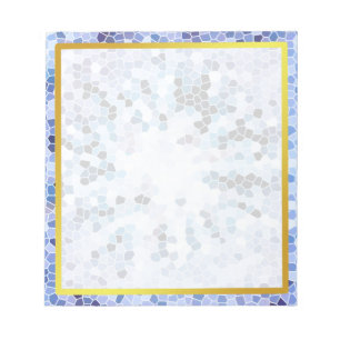Bloco De Notas Autografo de Foto do Mármaco Faux Boarder Dourado