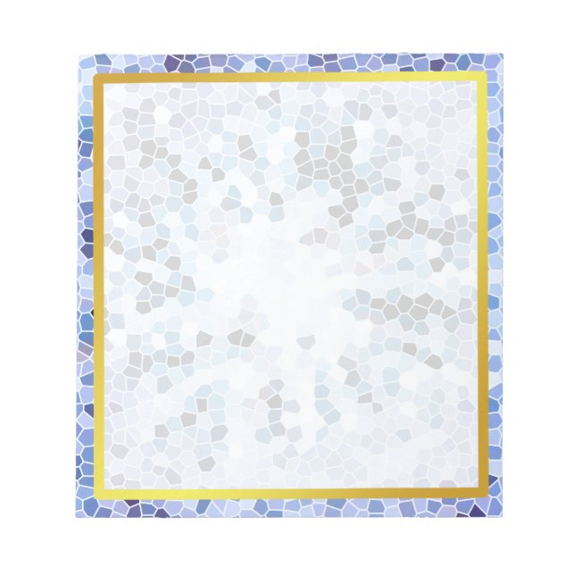 Bloco De Notas Autografo de Foto do Mármaco Faux Boarder Dourado (Frente)