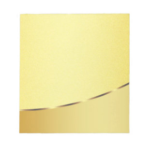 Bloco De Notas Autografo de Foto em Strike Boarder Faux Dourado
