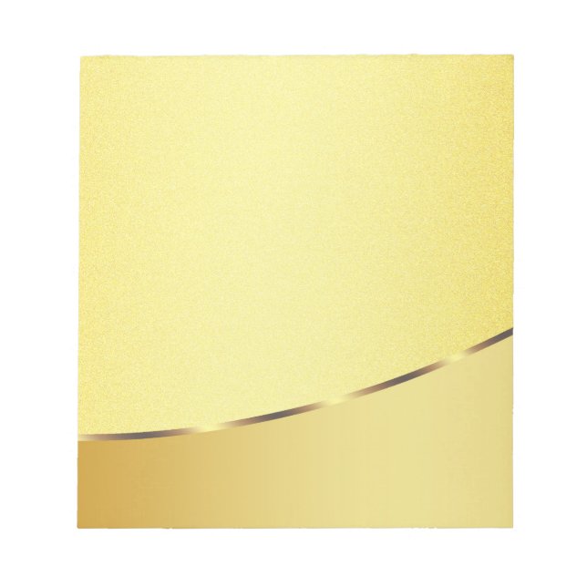 Bloco De Notas Autografo de Foto em Strike Boarder Faux Dourado (Frente)