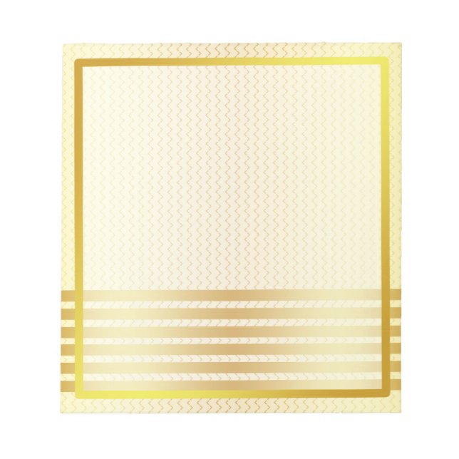Bloco De Notas Autografo de Foto em Strike Boarder Faux Dourado (Frente)