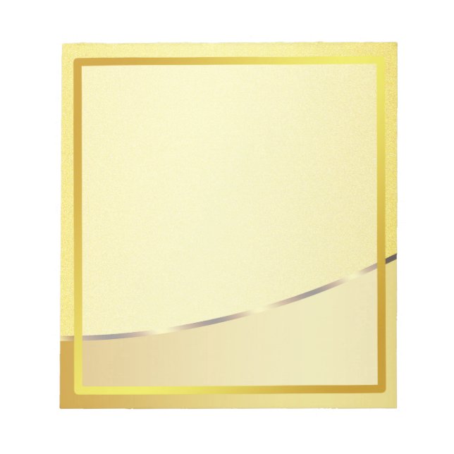 Bloco De Notas Autografo de Foto em Strike Boarder Faux Dourado (Frente)