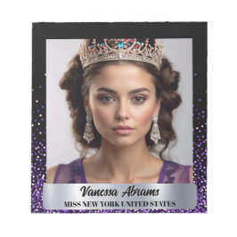Bloco De Notas Autografo do Pageant Shimmer Roxo