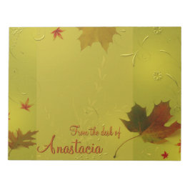 Bloco De Notas Autumn Leaves Ornaments - Notepad
