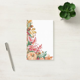 Bloco De Notas Autumn Leaves & Pumpkin Chee