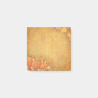 Bloco De Notas Autumn Pumpkins e Foliage Illustration