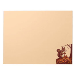 Bloco De Notas 🐿️ Autumn Squirrel Notepad - Desk Organize📝