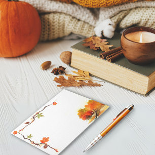 Bloco De Notas Autumn Watercolor