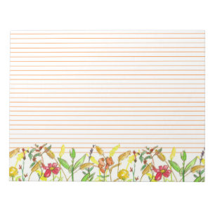Bloco De Notas Autumn Wildflower Prairie