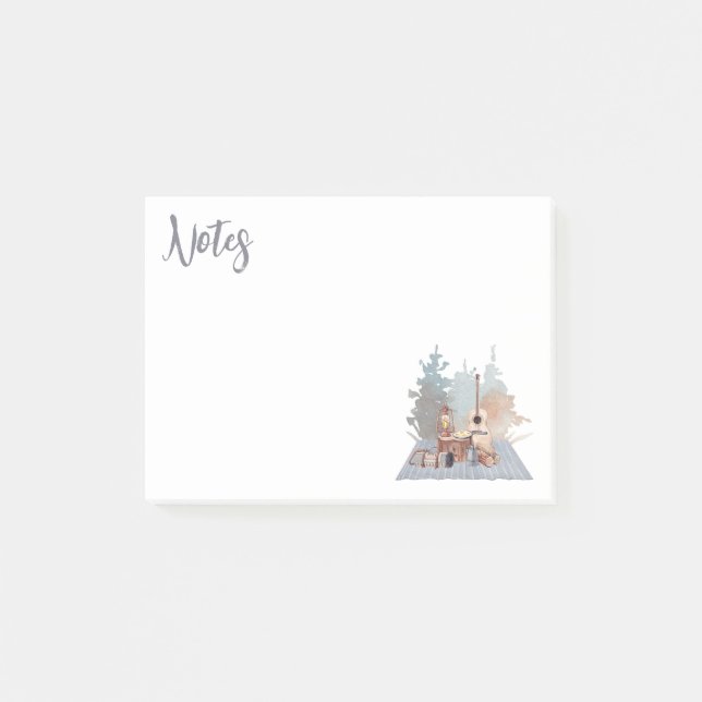 Bloco De Notas Aventura de Campanha de Vida no Exterior (Frente)