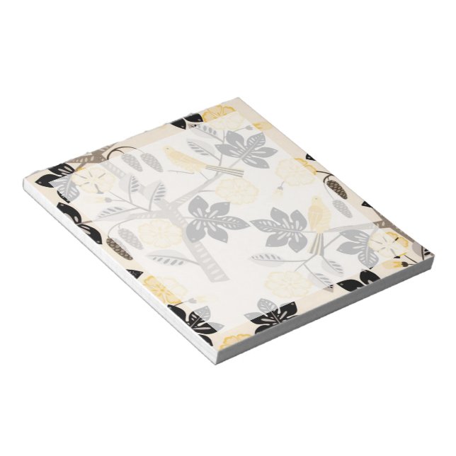 Bloco De Notas Aves Amarelas (Inclinado)