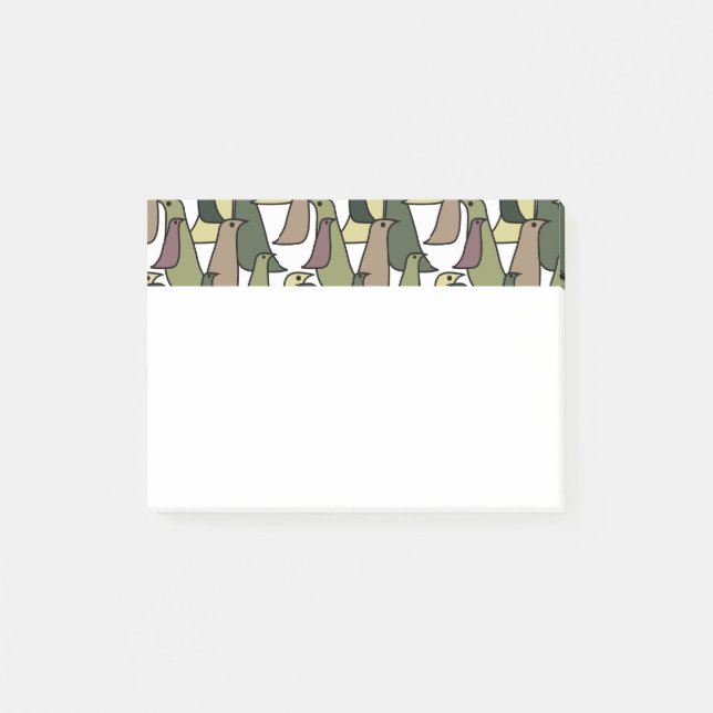 Bloco De Notas Aves de Camuflagem (Frente)