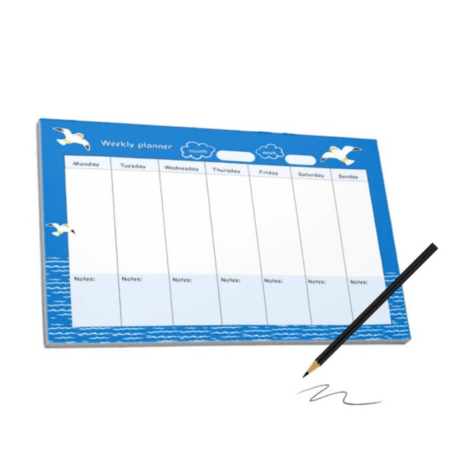Bloco De Notas Aves marinhas e mar (Criador carregado)