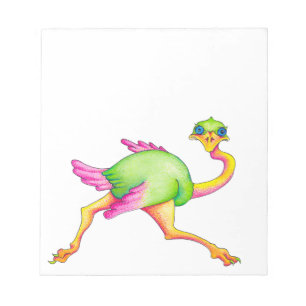 Bloco De Notas Avestruz rara