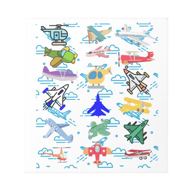 Bloco De Notas Aviação divertida (Frente)