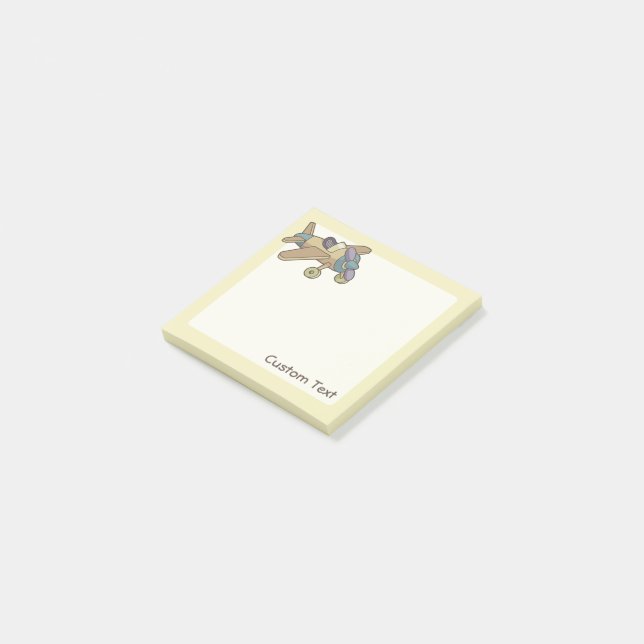 Bloco De Notas Avião de Brinquedo (Inclinado)