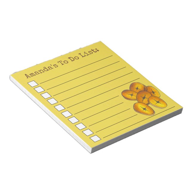 Bloco De Notas Aviões jamaicanos Fritaram Bananas Foodie Para Faz (Inclinado)