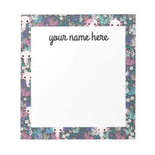 Bloco de notas Axolotl personalizado
