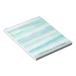 Bloco De Notas Azul Aqua Casa Branca de Narração Hidrográfica II