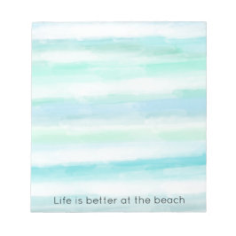 Bloco De Notas Azul Aqua Casa Branca de Narração Hidrográfica II