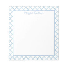 Bloco de Notas Azul Aquarela