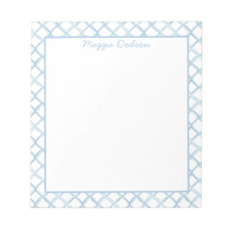 Bloco de Notas Azul Aquarela