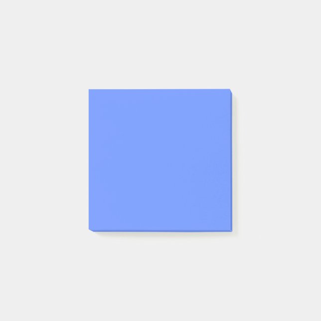 Bloco De Notas Azul Centáurea Sólido Simples (Frente)