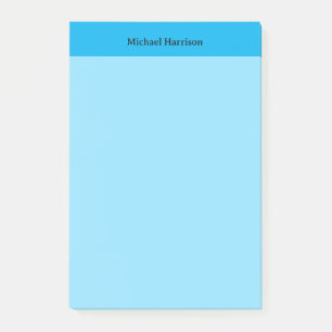 Bloco De Notas Azul Clássico Mínimo Profissional