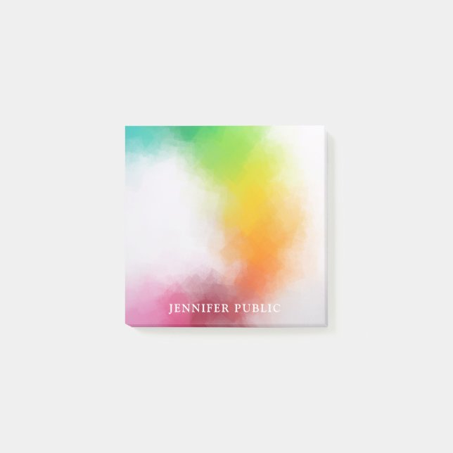 Bloco De Notas Azul Cor-de-rosa Vermelho Verde Amarelo (Frente)