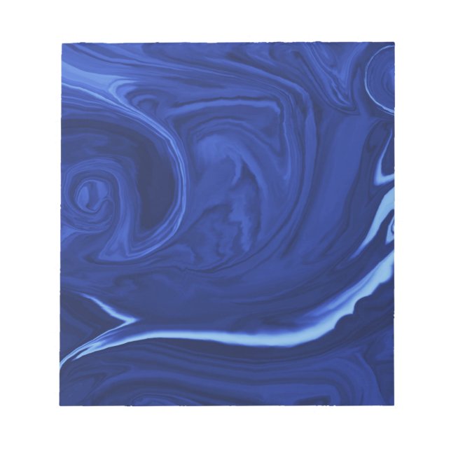 Bloco De Notas Azul de cobalto Texturizado (Frente)