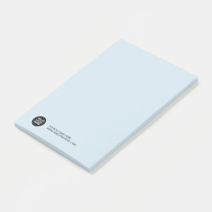 Bloco De Notas Azul do logotipo de Costume Seu Empresa