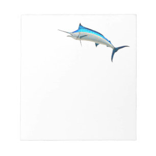 Bloco De Notas Azul Marlin Game Fish