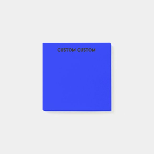 Bloco De Notas Azul profundo (Frente)