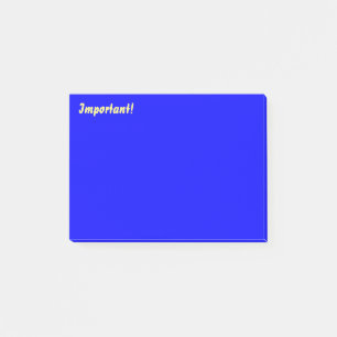 Bloco De Notas Azul profundo importante