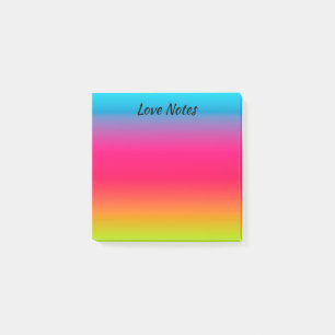 Bloco De Notas Azul, rosa e verde/amarelo personalizado
