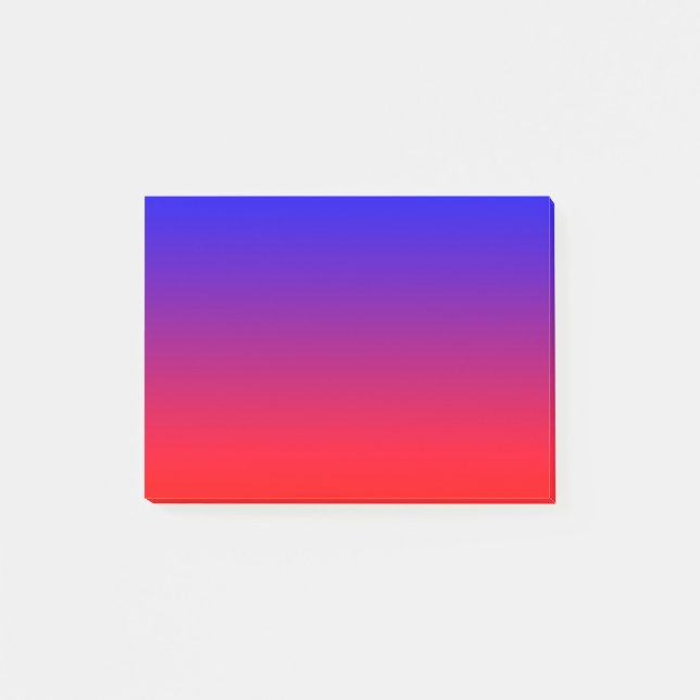 Bloco De Notas Azul simples ao vermelho (Frente)