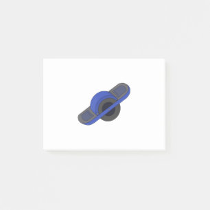 Bloco De Notas Azul Uma Roda