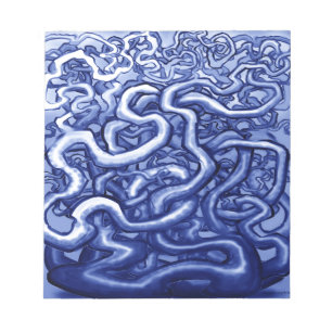 Bloco De Notas Azul-Vinha