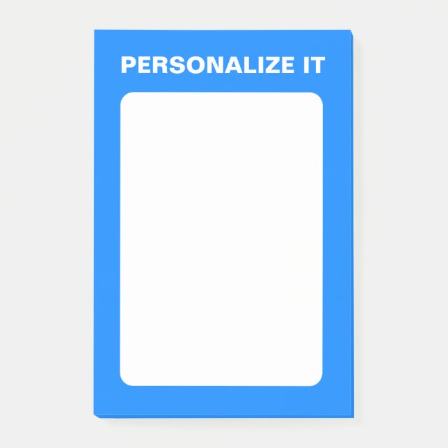 Bloco De Notas Azure Modern Personalizado Versátil (Frente)
