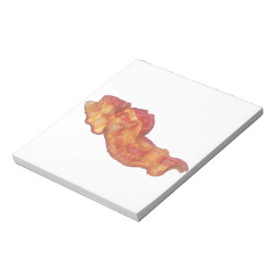 Bloco De Notas Bacon cozinhado